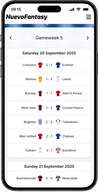 Matches Page